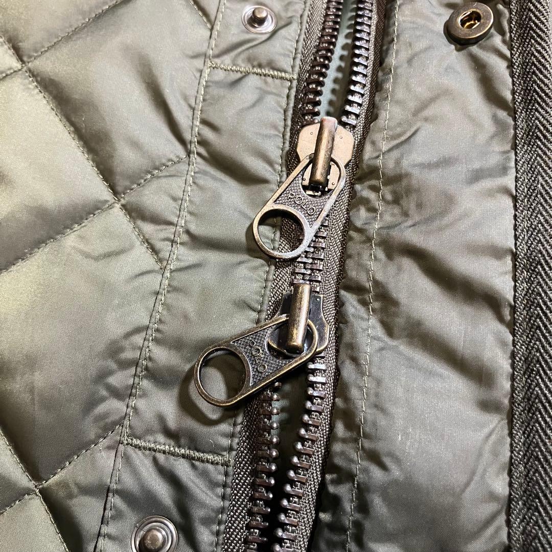 POLO Ralph Lauren キルティングベスト オリーブ ダブルジップ