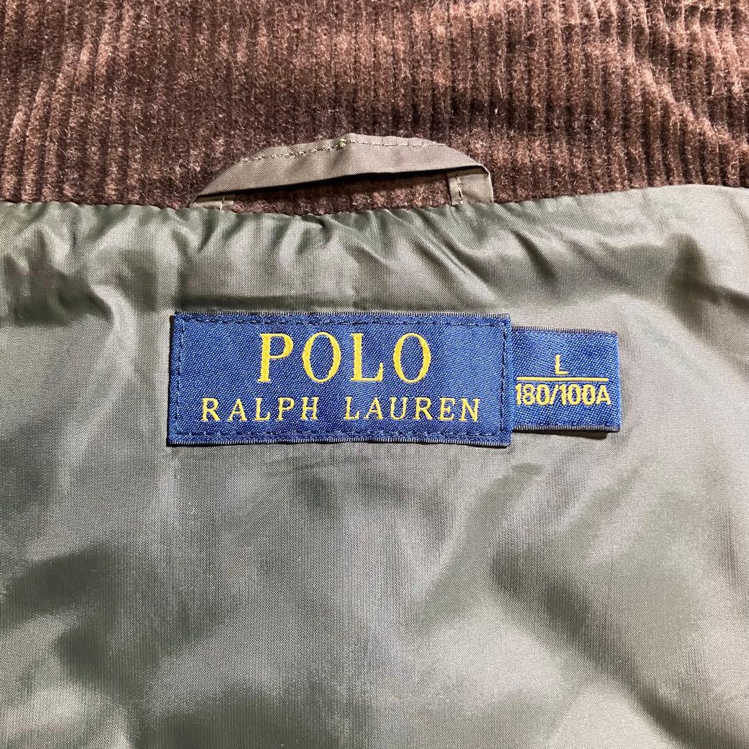 POLO Ralph Lauren キルティングベスト オリーブ ダブルジップ