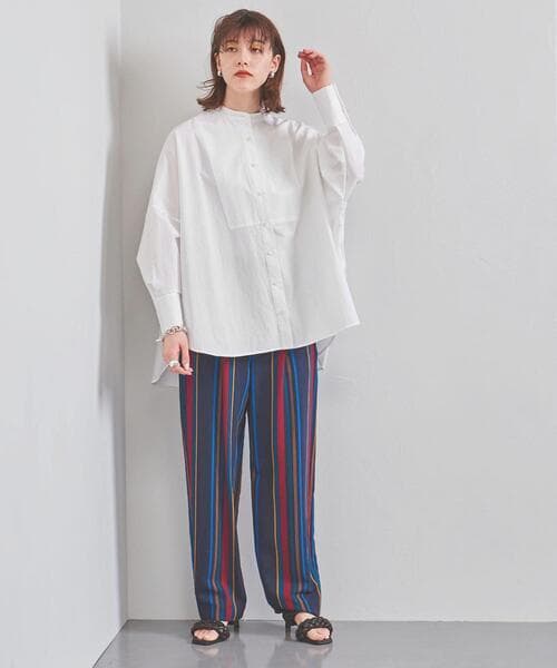 【SACRA】2,5万 スタンドカラーブラウス バンドカラーブラウス サクラ