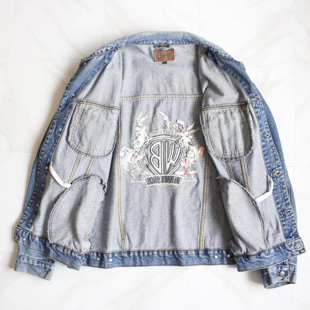 Lee 90's warner bros デニムジャケット Lサイズ 刺繡