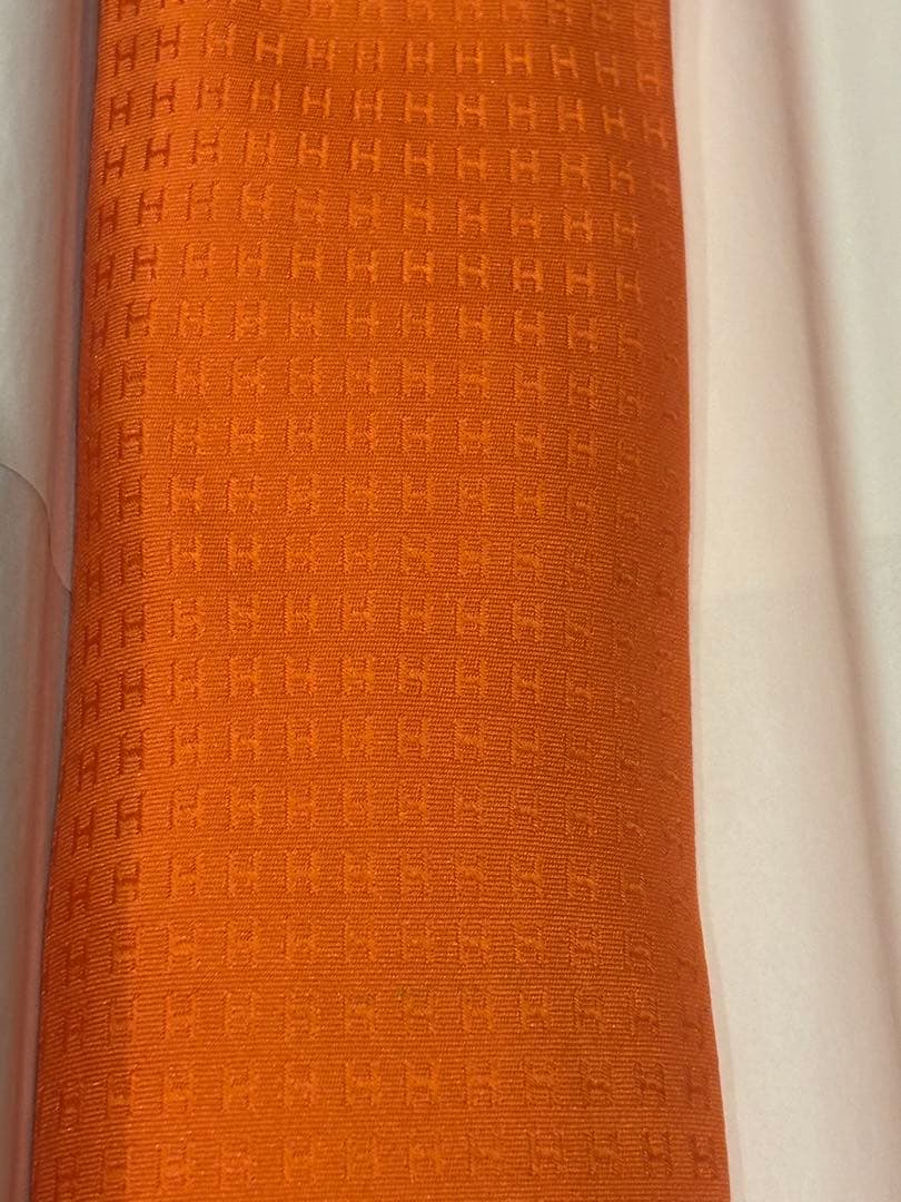 HERMES オレンジ ネクタイ