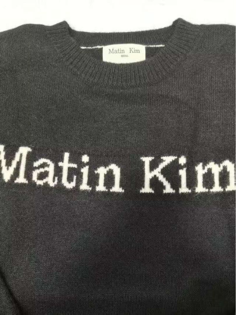 Matin Kim グレー ニットセーター