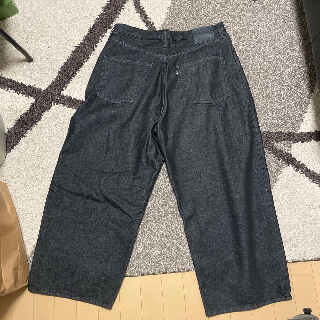 ブラック　デニムセットアップ　リーバイス　xl