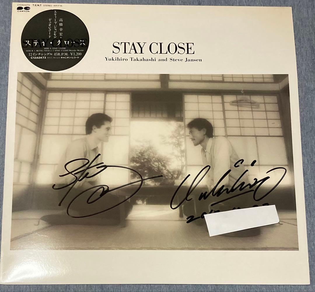 高橋幸宏 Steve Jansen STAY CLOSE サイン入り 12