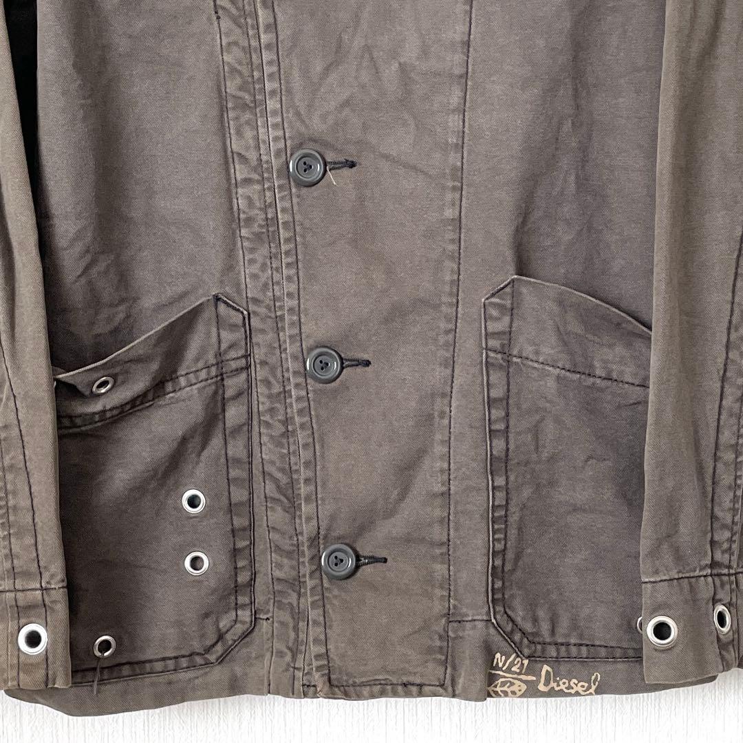 【大人気 早い者勝ち】DIESEL ディーゼル コート ブラウン L アウター