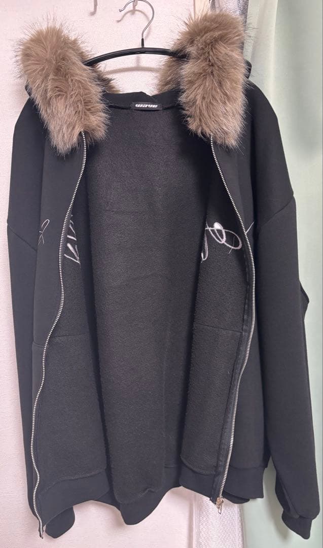 トップス XU DOG fur hoodie