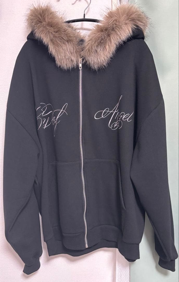 トップス XU DOG fur hoodie