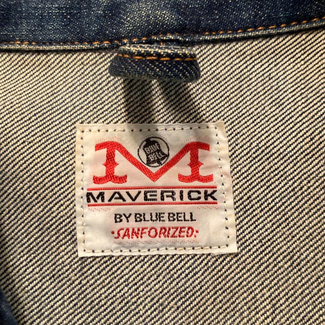 90s MAVERICK ジップ デニム ジャケット マーベリック 濃紺 L