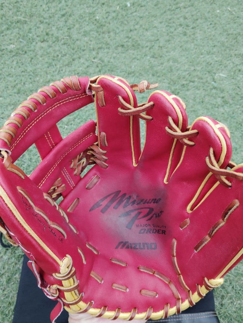 行*徳様 Mizuno Pro 軟式グローブ レッド