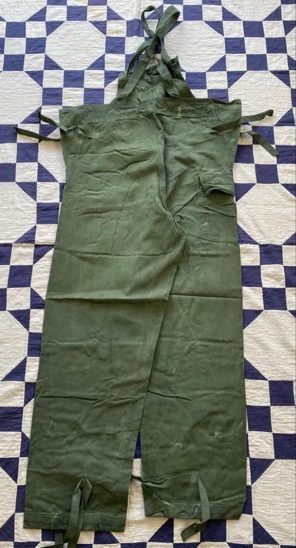 DEADSTOCK】40s us navy サルベージパンツ オーバーオール