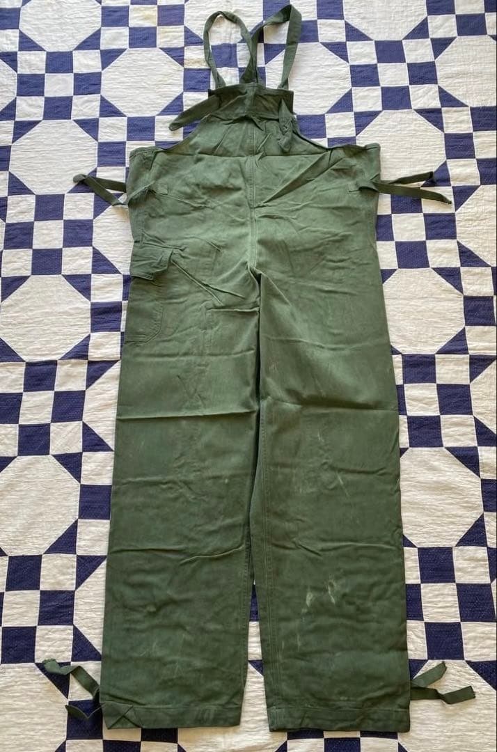 DEADSTOCK】40s us navy サルベージパンツ オーバーオール