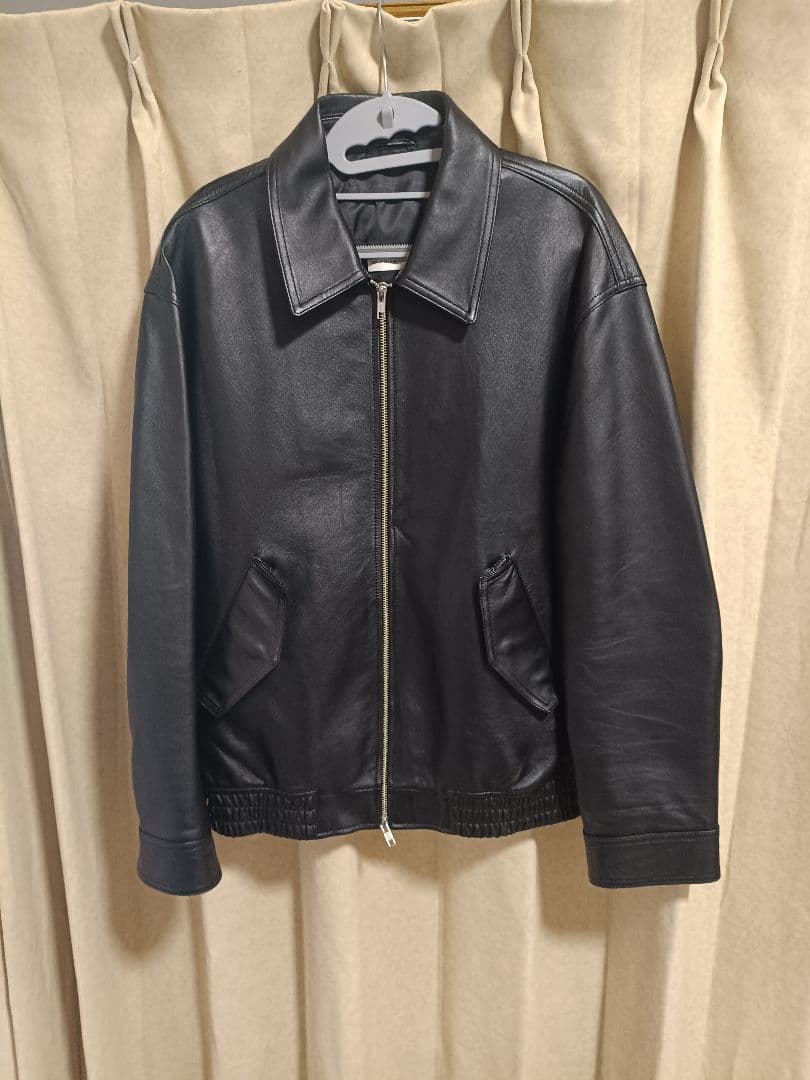 美品 DUNST ラムスキン レザージャケット 本革 シングルライダース