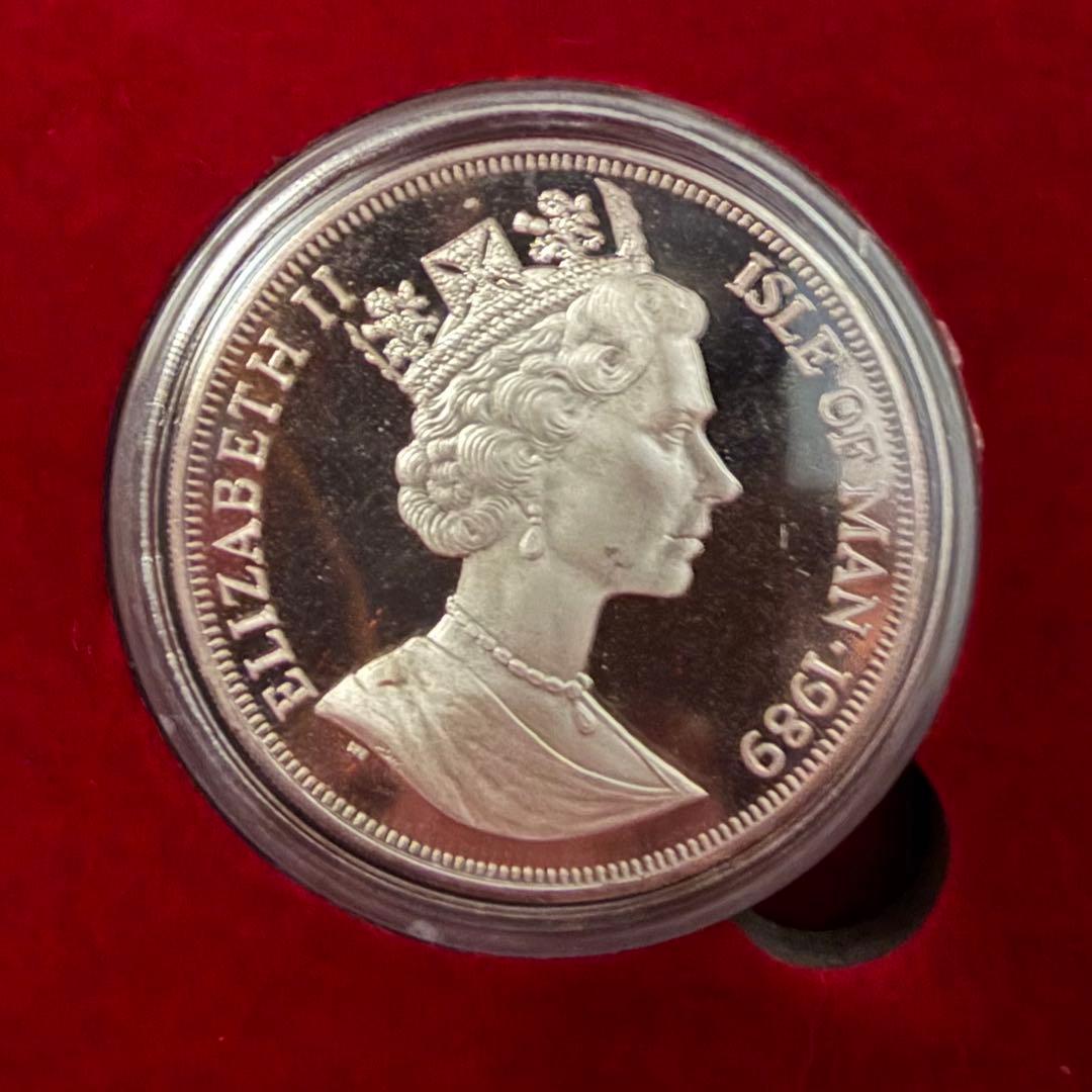 レア☆1989 マン島 キャット 純銀 銀貨 ペルシャ猫 1oz