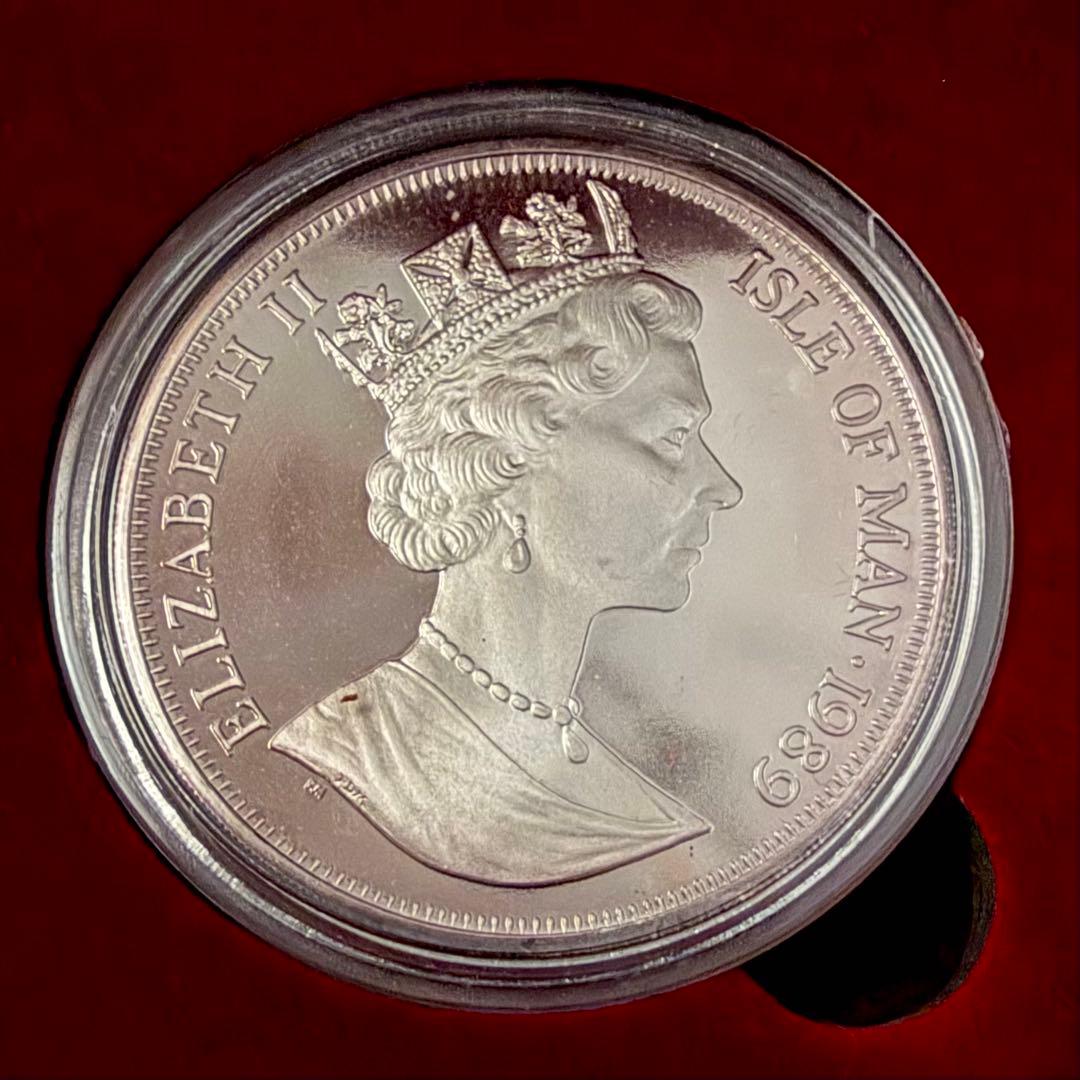レア☆1989 マン島 キャット 純銀 銀貨 ペルシャ猫 1oz