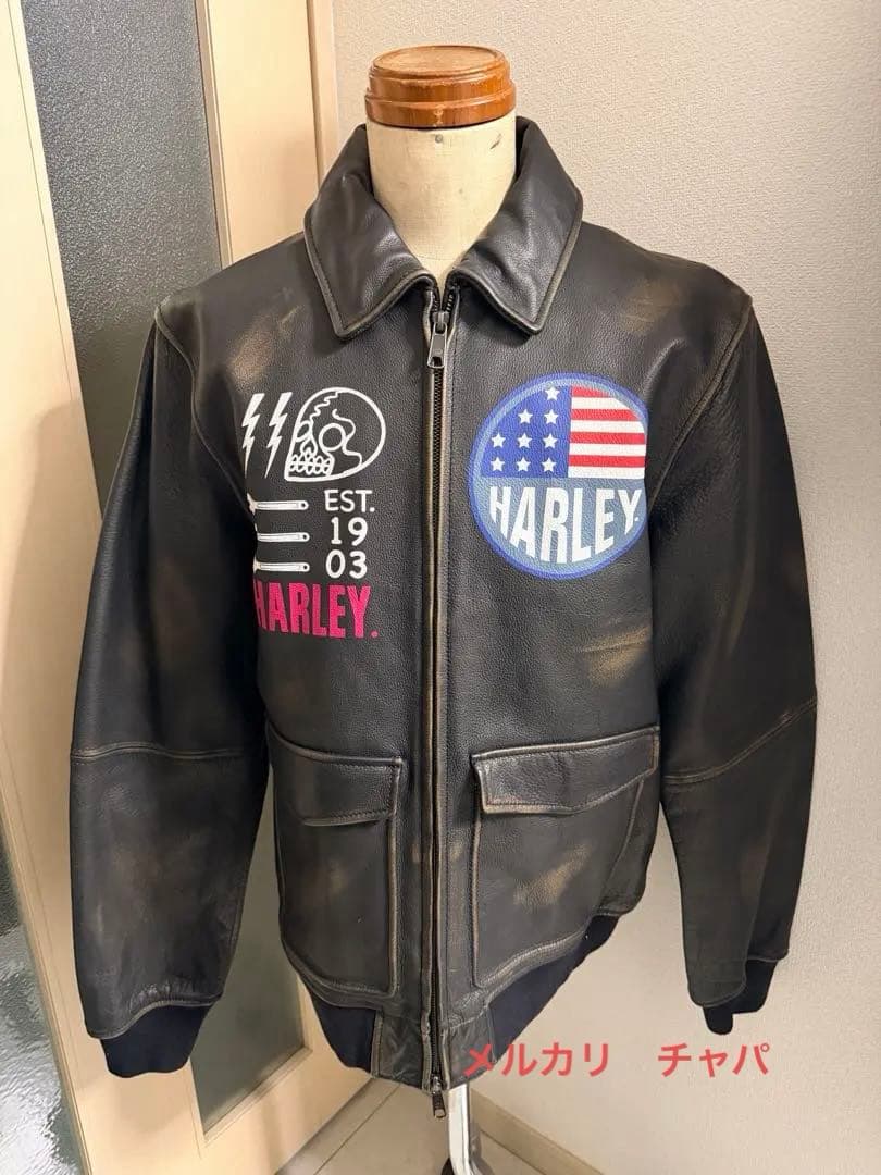 新品　未使用　ハーレーダビッドソン　アーチャーボンバーレザージャケット　Sサイズ