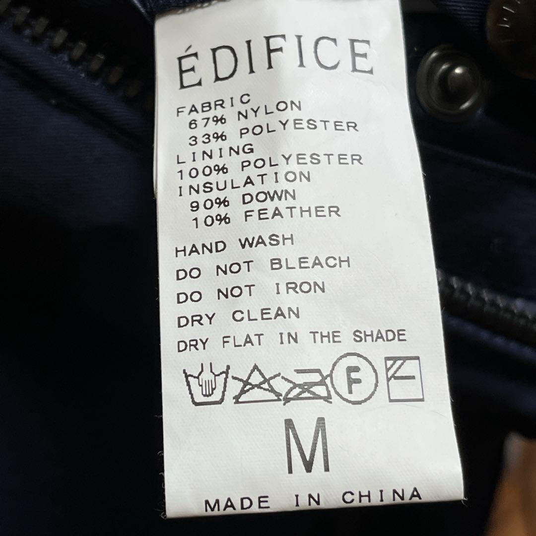 【美品】EDIFICE｜エディフィス，ダウンベスト，アウター，ダブルジップアップ