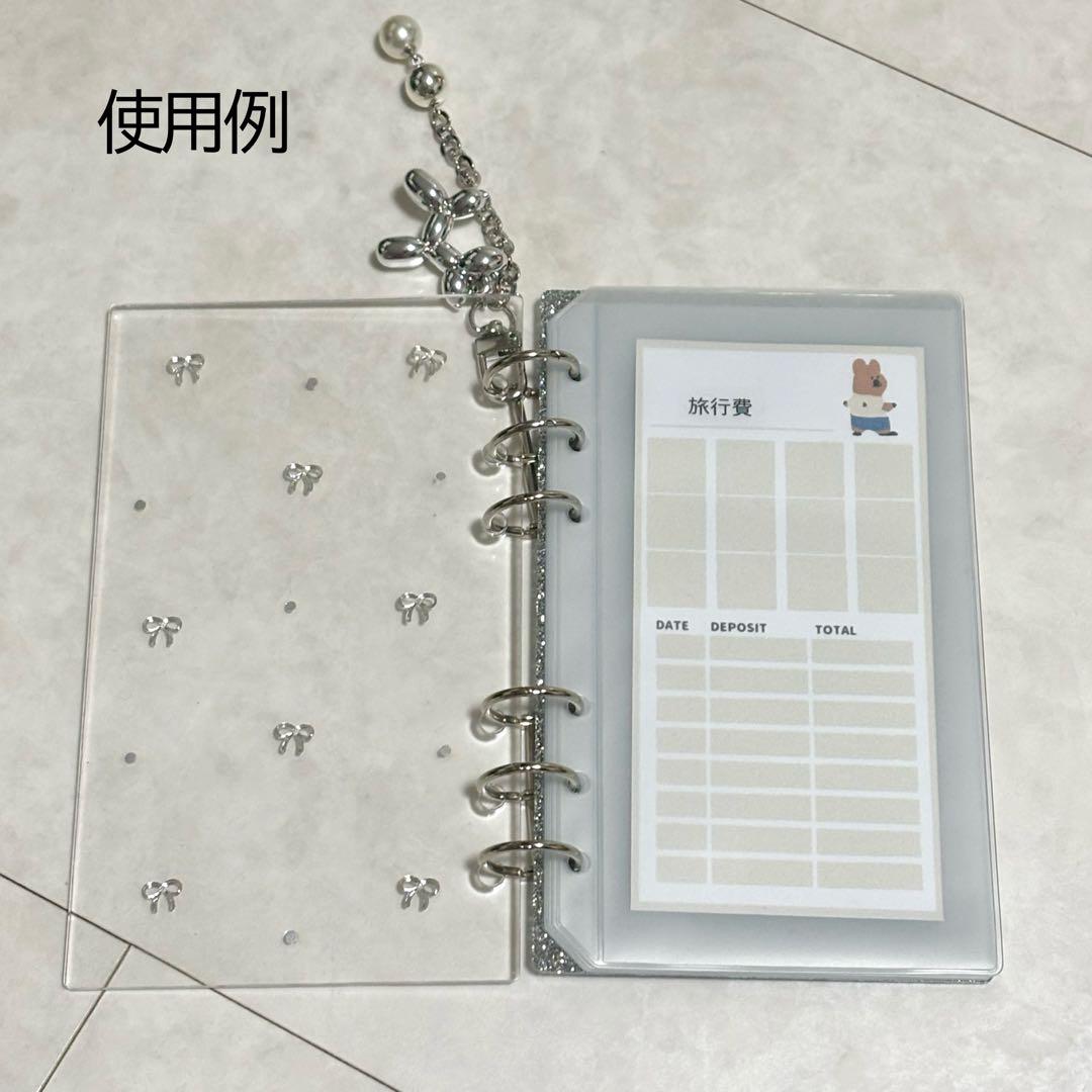 ✨くまくま ✨A6 アクリルレジンバインダー　リング付き×2セット