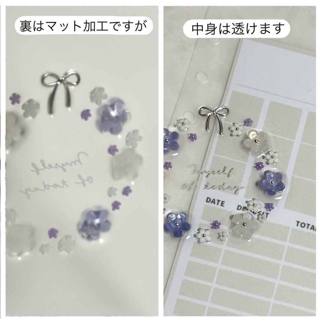 ✨くまくま ✨A6 アクリルレジンバインダー　リング付き×2セット