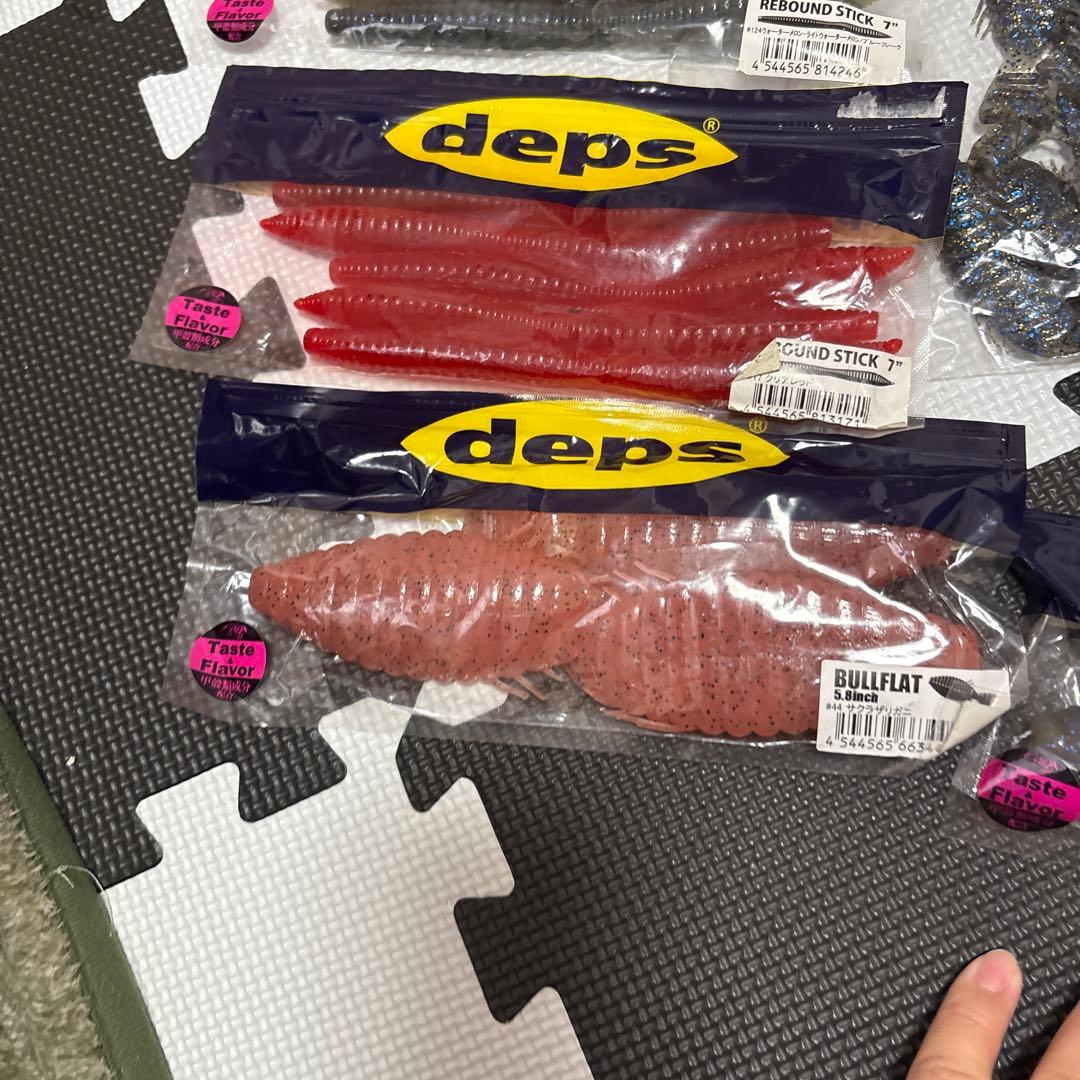 中古ワームまとめ売り‼️リバウンドスティック、ブルフラット、カバースキャットなど‼️