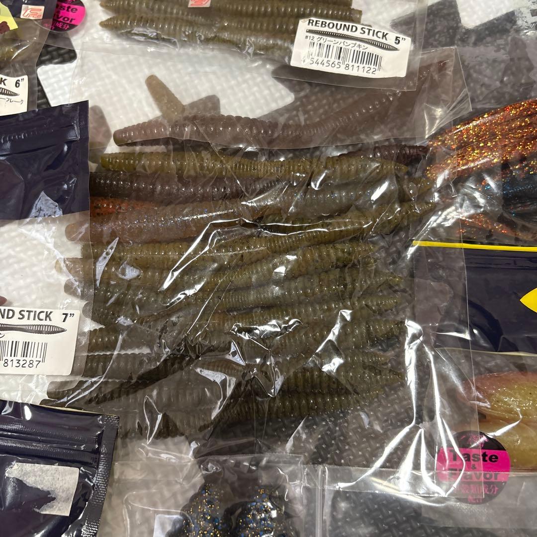 中古ワームまとめ売り‼️リバウンドスティック、ブルフラット、カバースキャットなど‼️