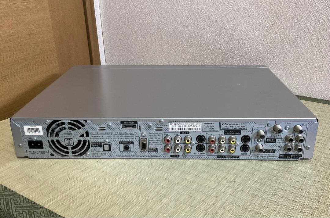 Pioneer DVD レコーダー「スグレコ」DVR-540H 良品