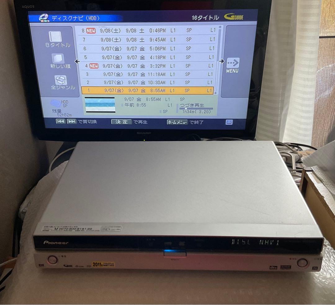 Pioneer DVD レコーダー「スグレコ」DVR-540H 良品