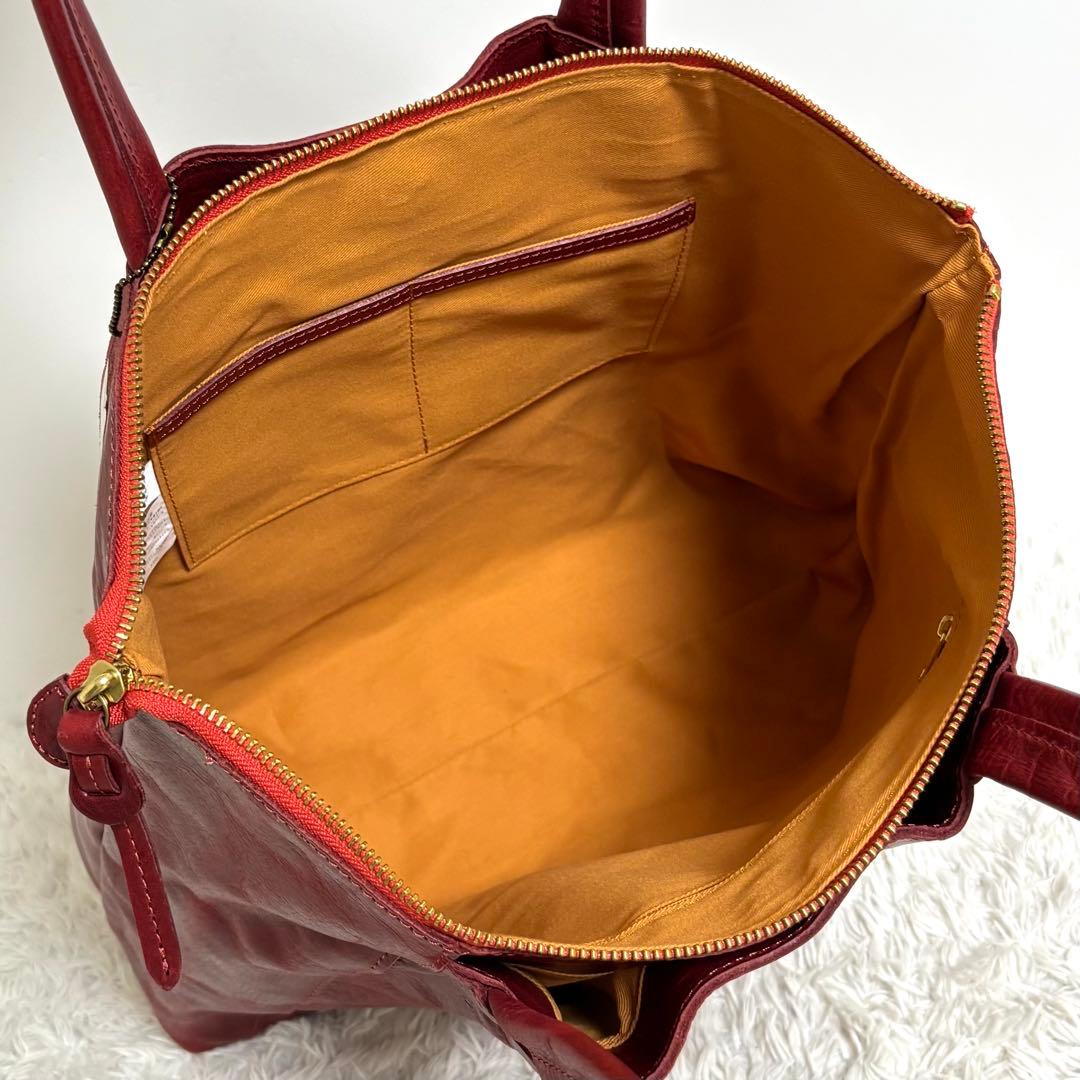 【美品】 Zeha ツェハ トートバッグ 肩掛け 姫路レザー A4可能