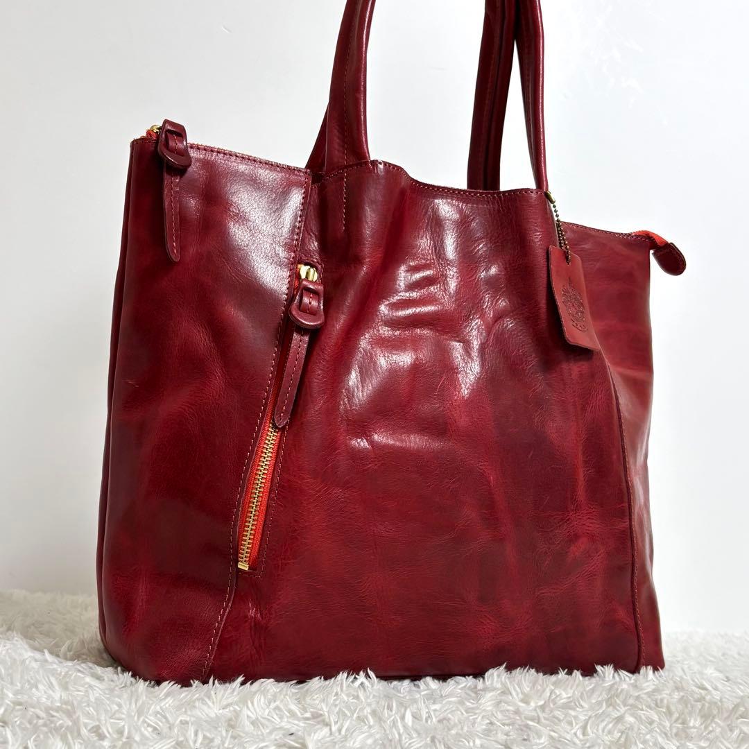 【美品】 Zeha ツェハ トートバッグ 肩掛け 姫路レザー A4可能