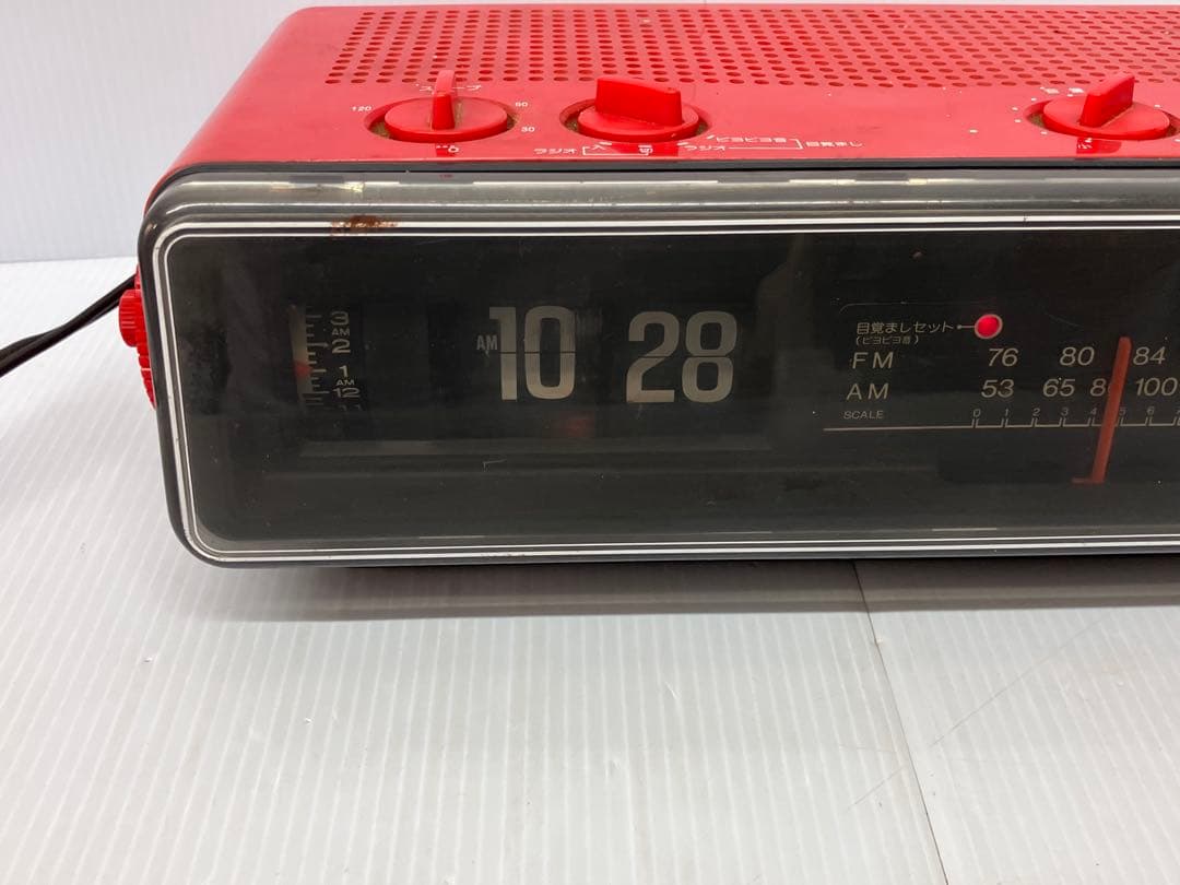 【National/ナショナル】パタパタ時計 ラジオ 昭和レトロ RC-6035