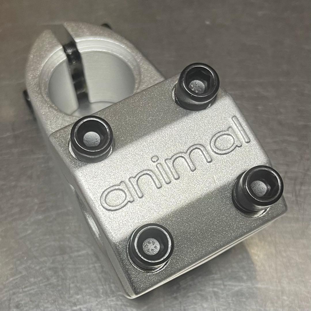 BMX用animal アルミ ステム シルバー 1 1/8インチ
