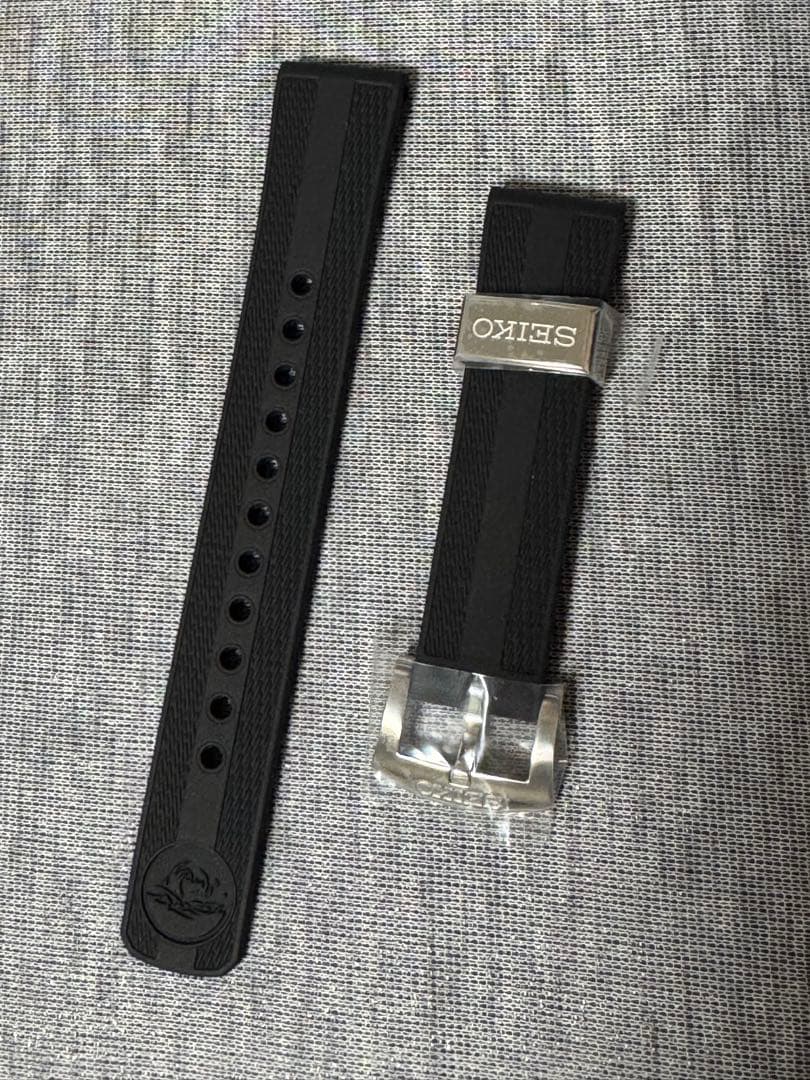 SEIKO シリコンバンド 20mm 黒色 プロスペックス R03E011J0
