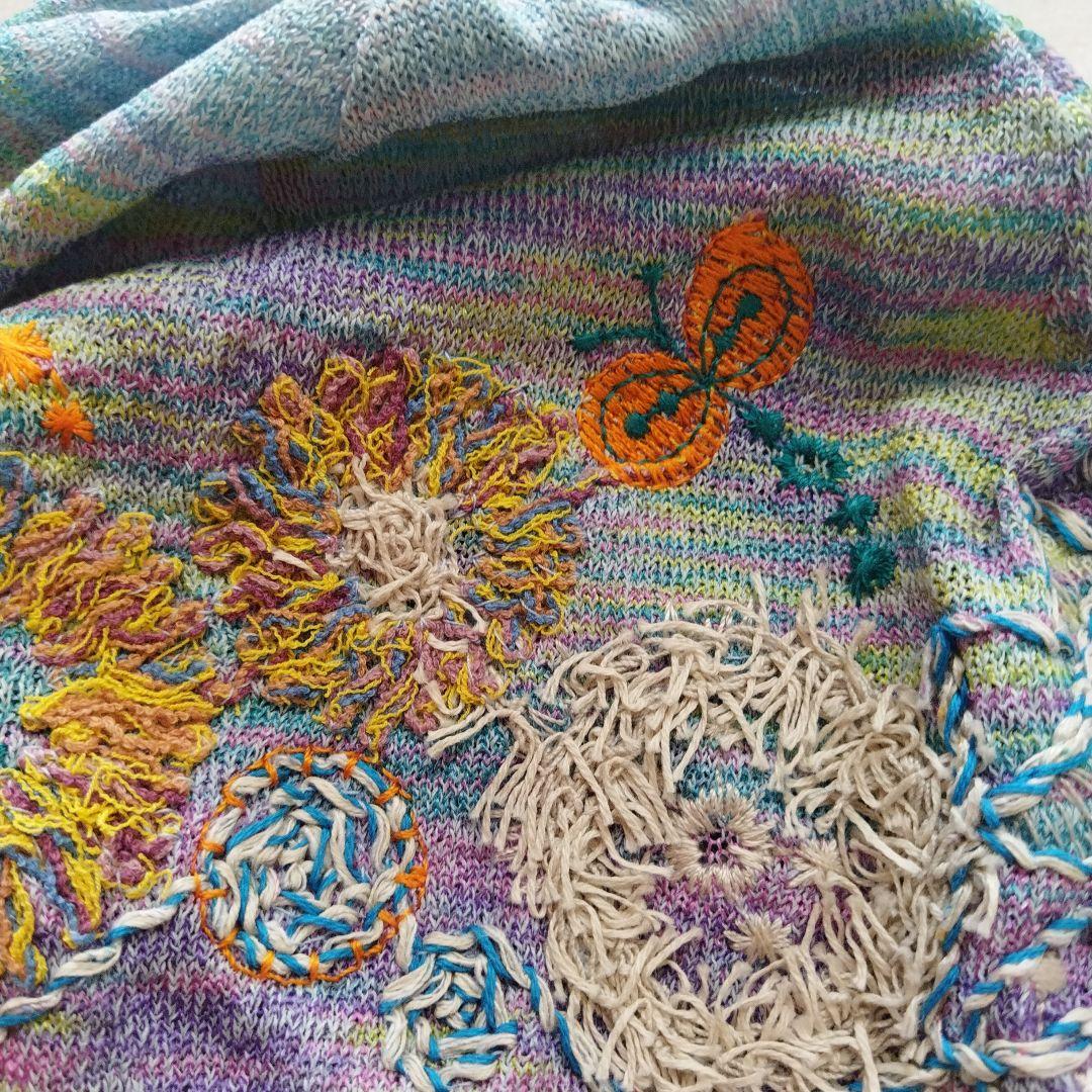SALE佐藤繊維　Masaki kyoko 刺繍帽子　新品