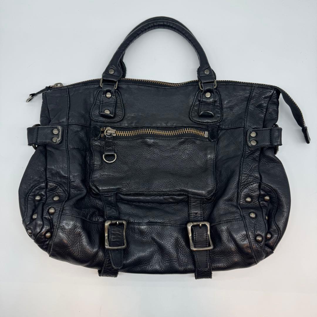 バッグ 00s studs leather handbag gimmick y2k