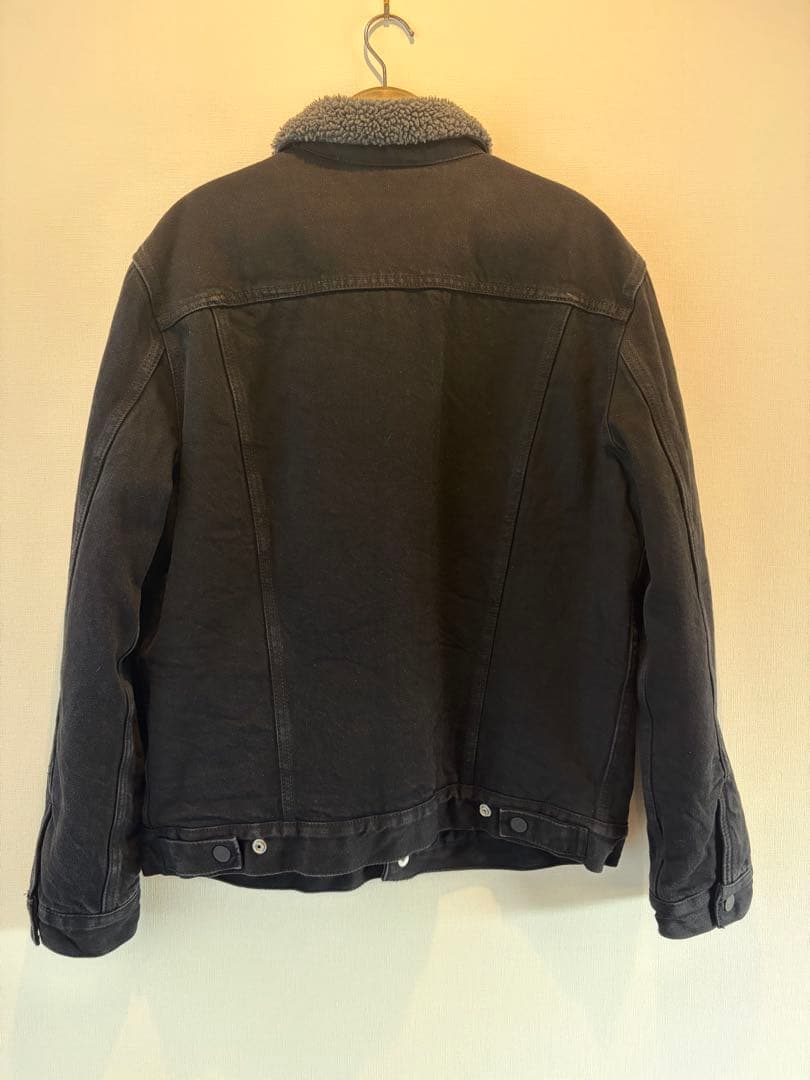Levi's ボアブラックデニムジャケット 16365