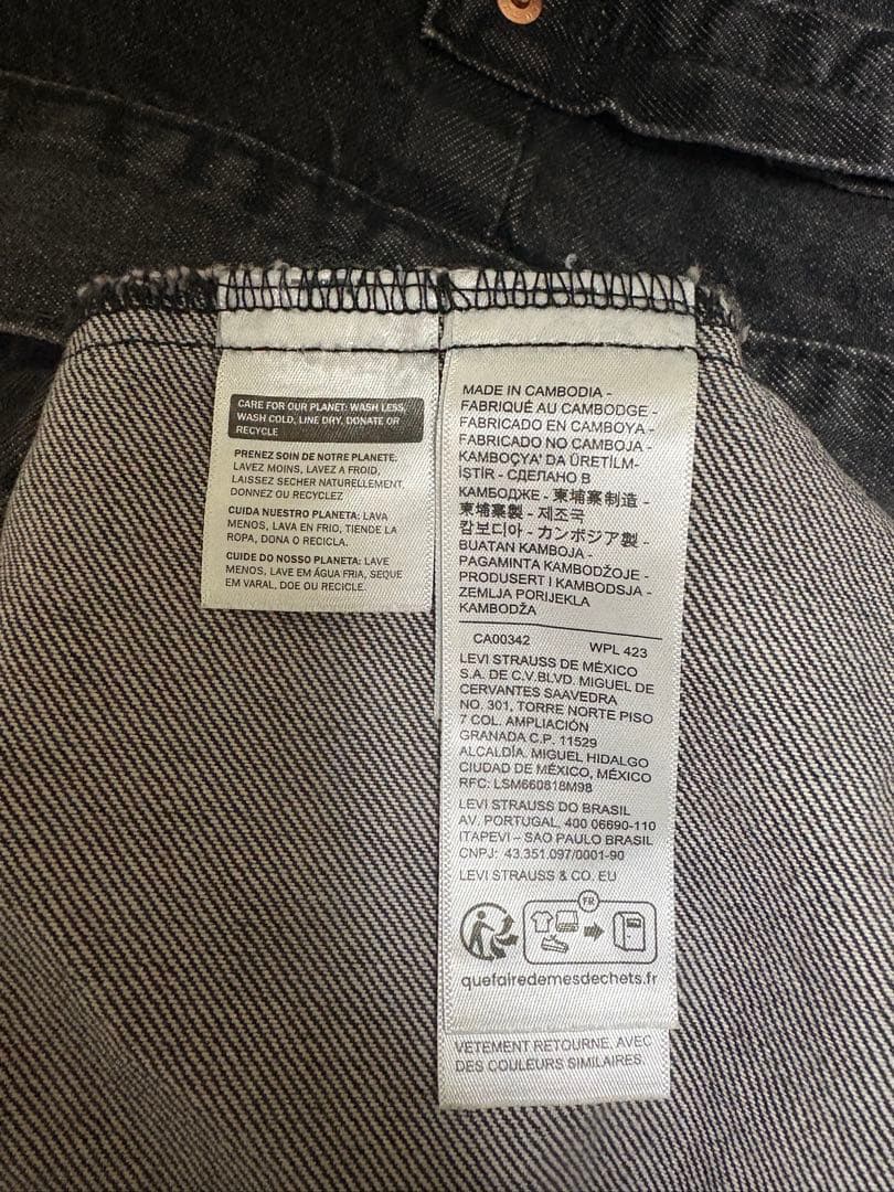 【美品】 Levi's TYPEⅠトラッカージャケット 1st ブラックデニム