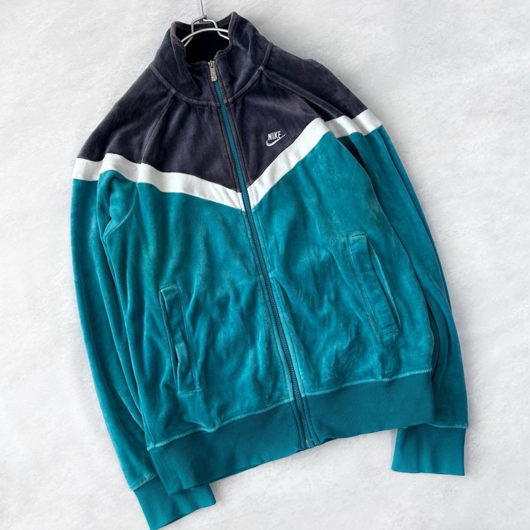NIKE ナイキ ベロア トラックジャケット Mサイズ Y2K