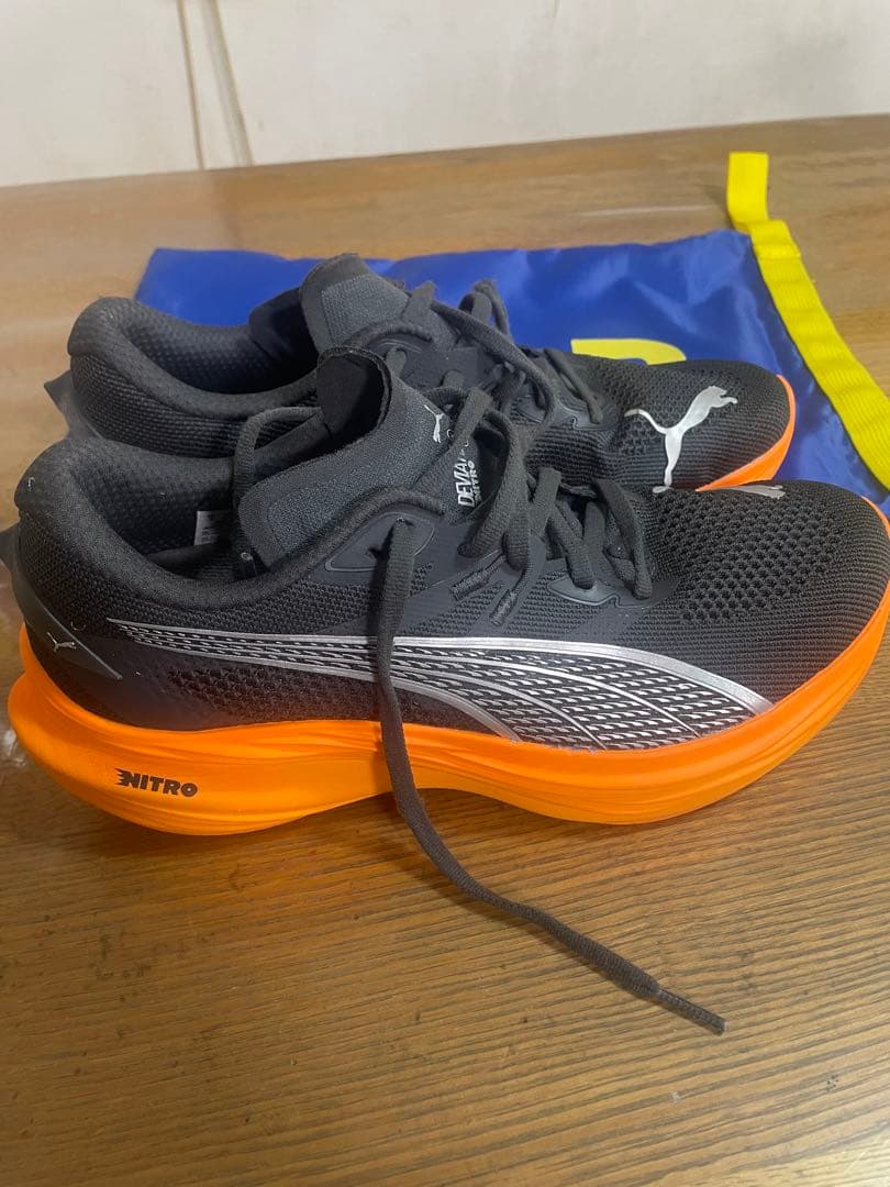 PUMA シューズ 309707-26 26cm グレー/オレンジ