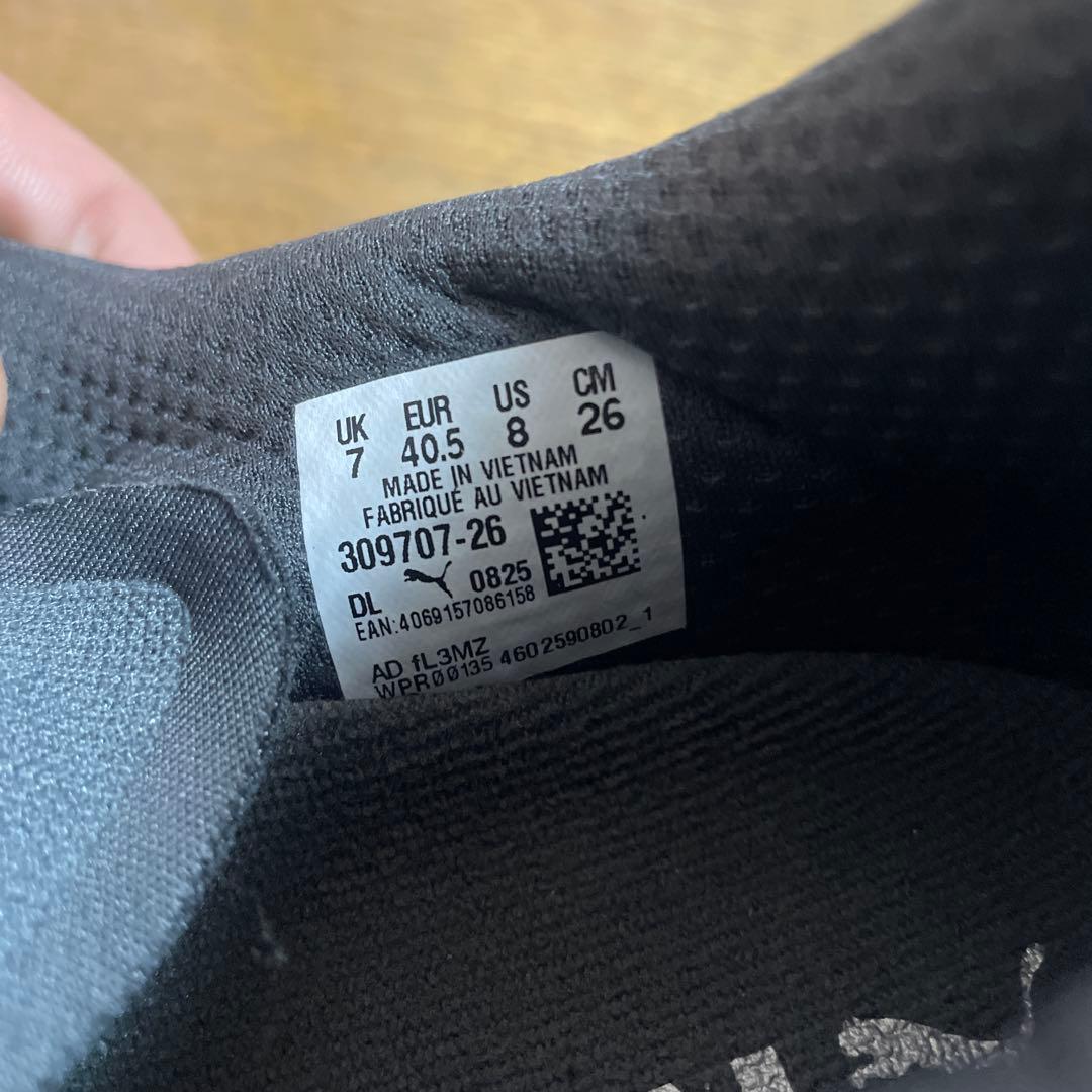 PUMA シューズ 309707-26 26cm グレー/オレンジ