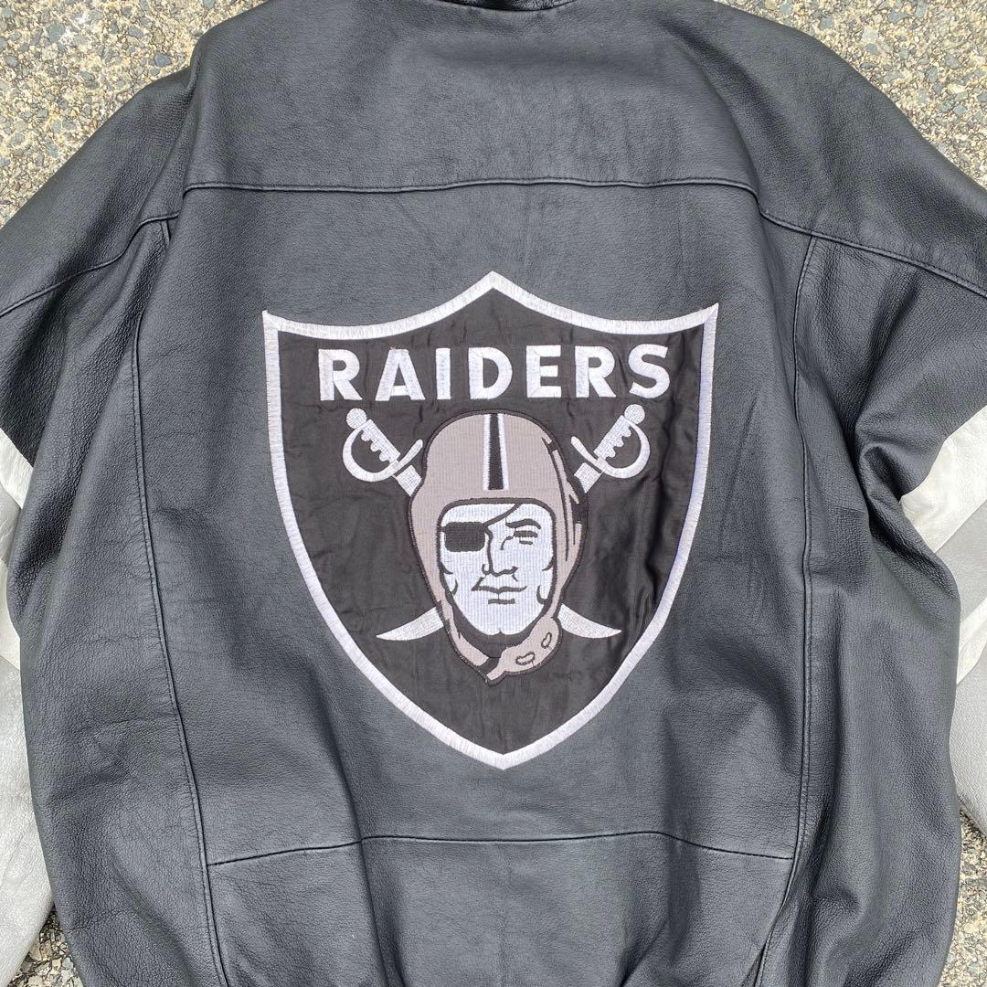 90s~ Raiders レイダース レザージャケット スタジャン 本革