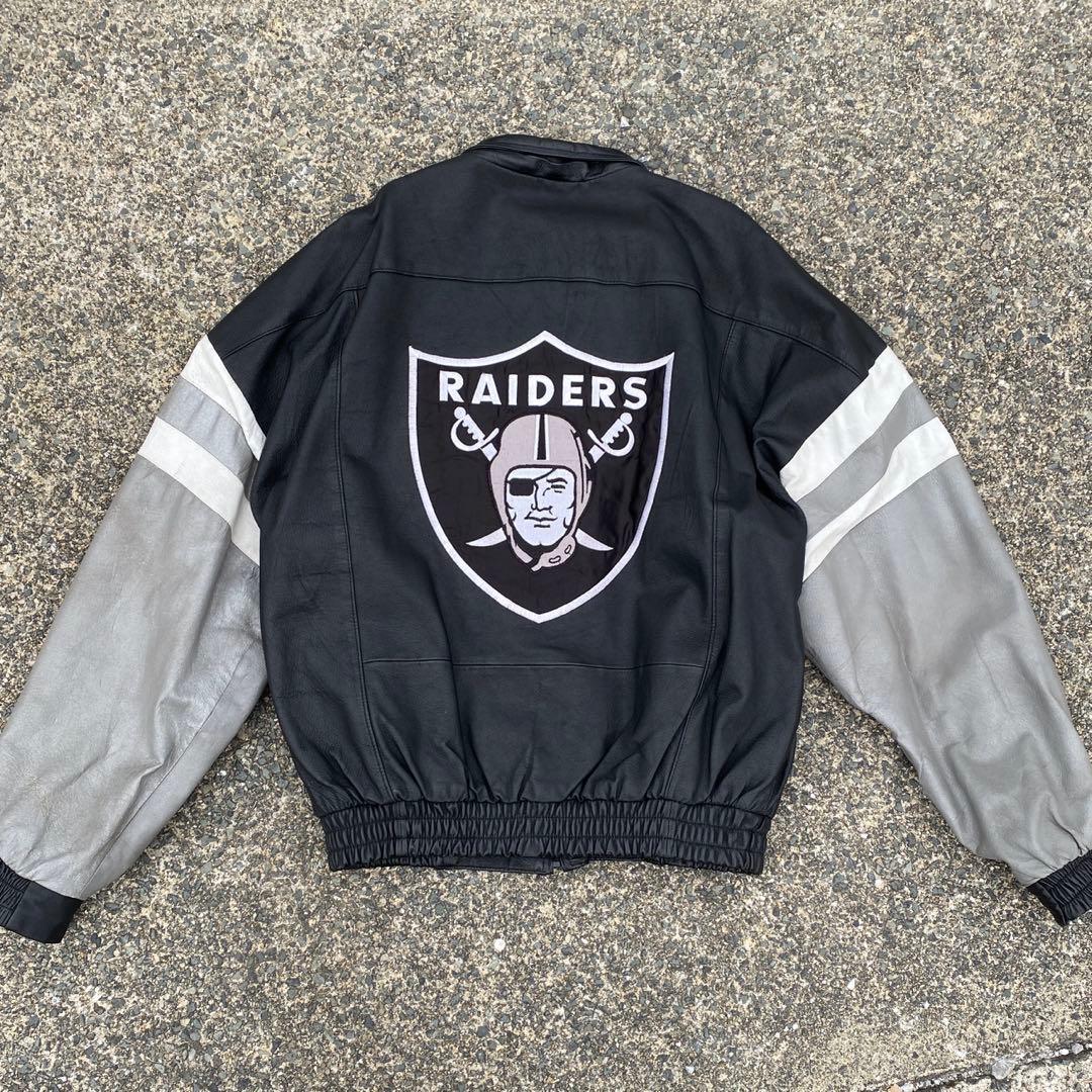 90s~ Raiders レイダース レザージャケット スタジャン 本革