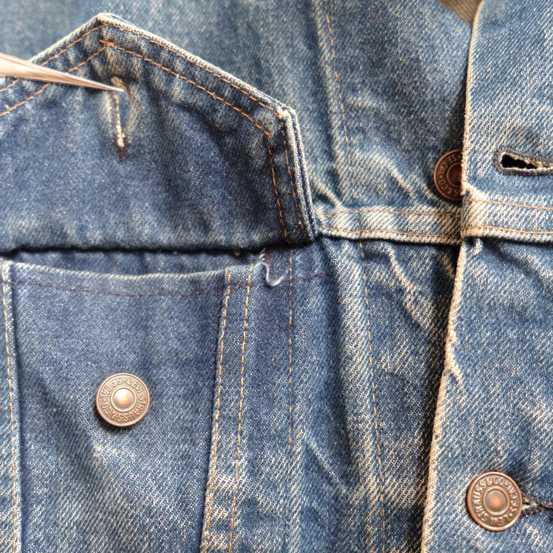 Levi's 70505 サイズ44 ボタン裏バー 80s 状態良好