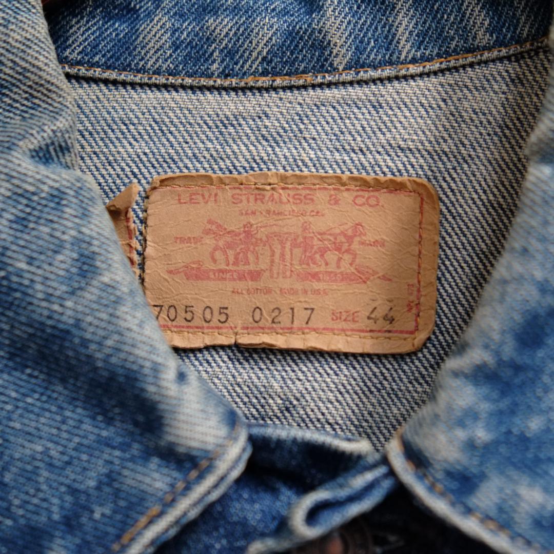 Levi's 70505 サイズ44 ボタン裏バー 80s 状態良好