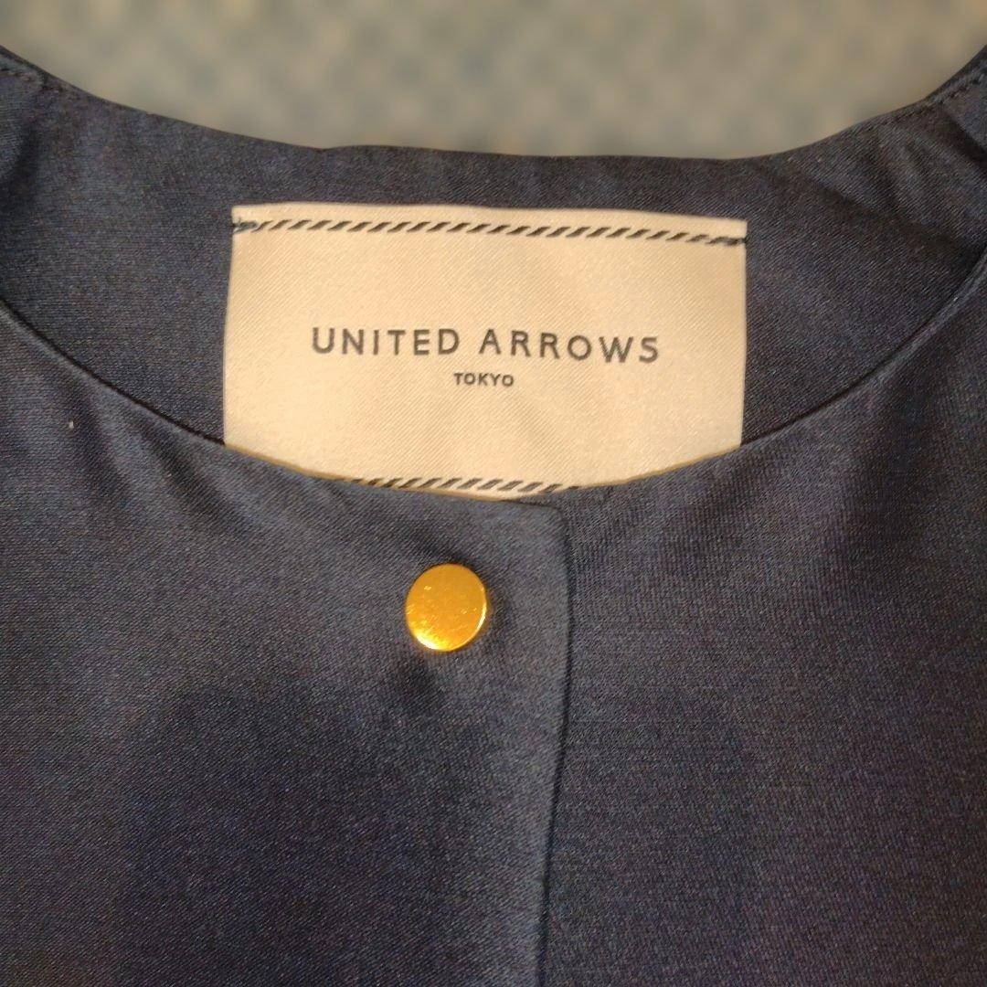 UNITED ARROWS ウール シルク ツイル ペプラム　36