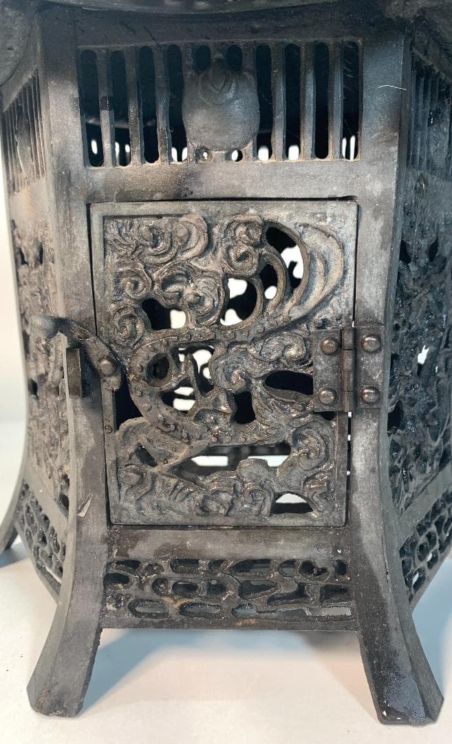 大型重厚で美しい吊灯篭 六角御殿　庭置物◆ 大型青銅寺宮吊灯籠 ◆