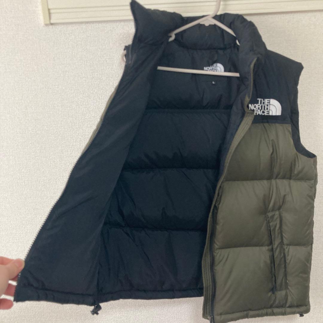 THE NORTH FACE ダウンベスト Lサイズ オリーブ・ブラック