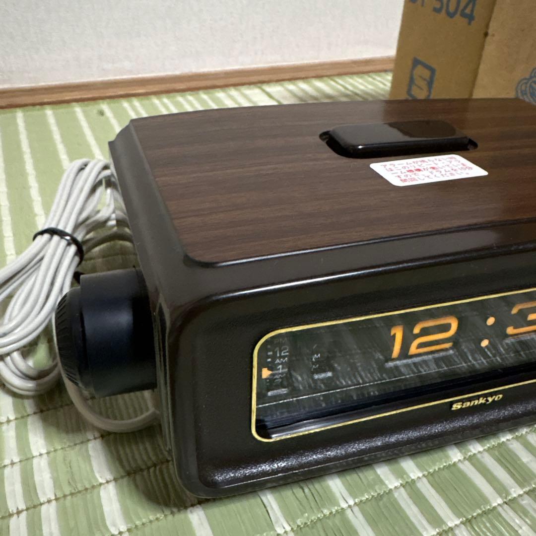 サンキョー パタパタ時計 ザックス　DT-304 置き 時計　昭和　レトロ