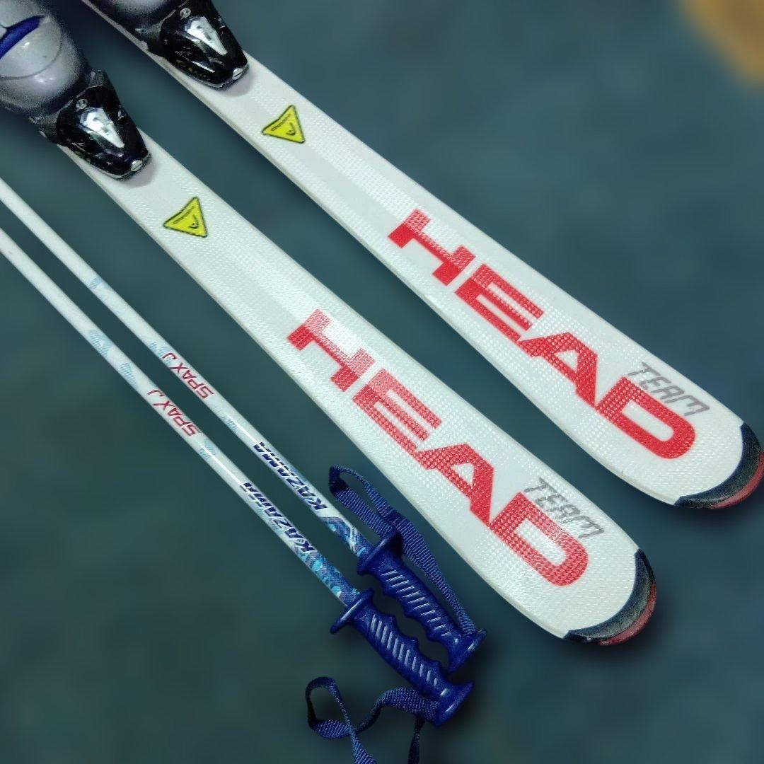 メンテナス済 137cm HEAD スキー板と靴…ポールセット
