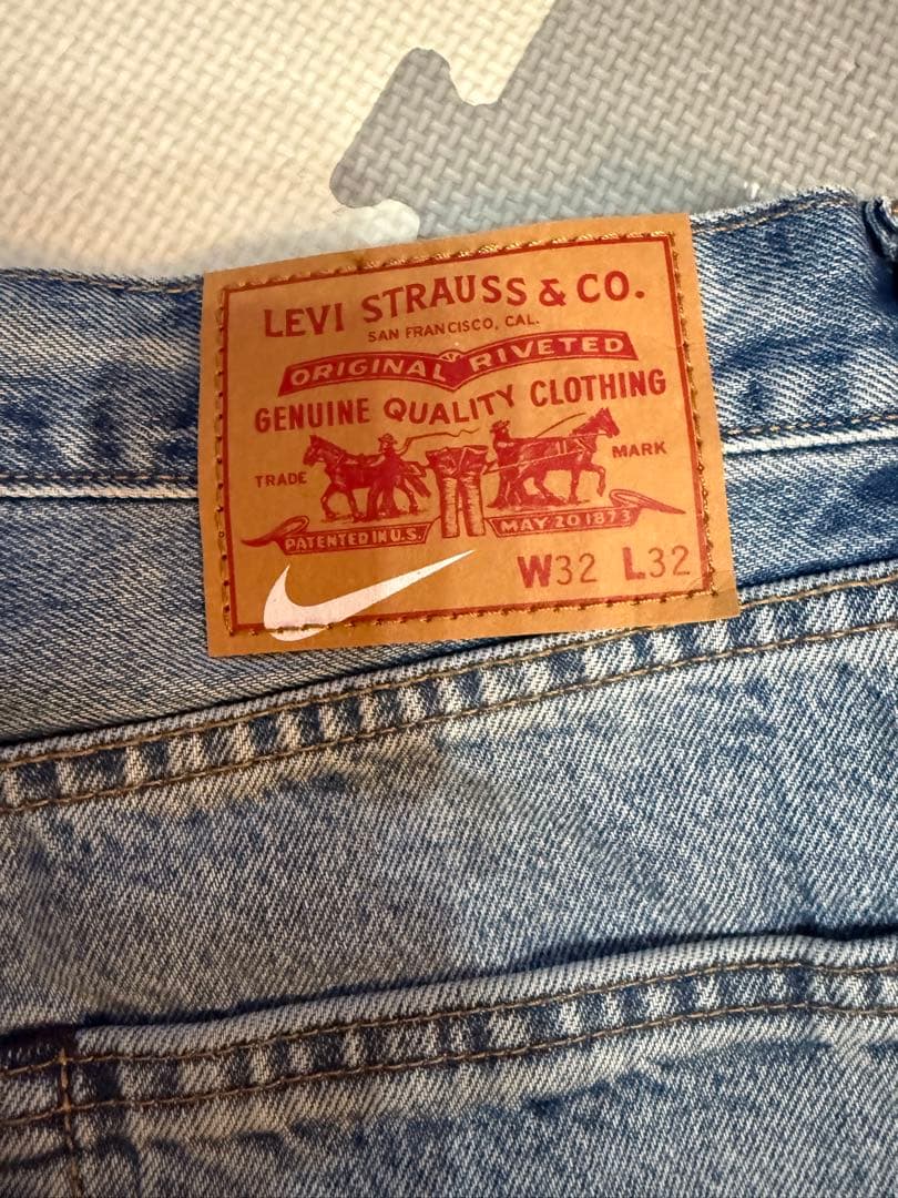 【1回試着のみ❣️スニダンタグ付❣️】LEVI'S❌Nike Baggy Jean