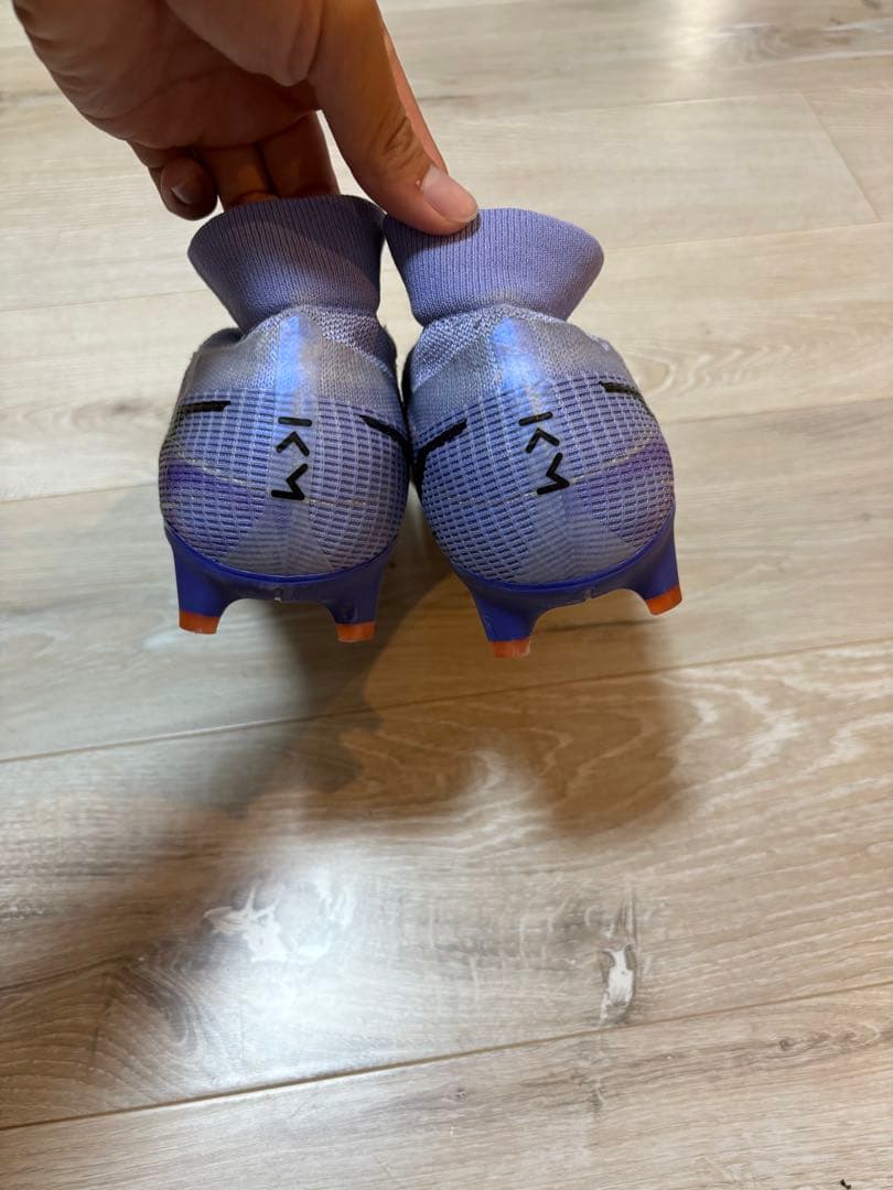 Nike サッカーシューズ ハイカット 紫/赤　マーキュリアル