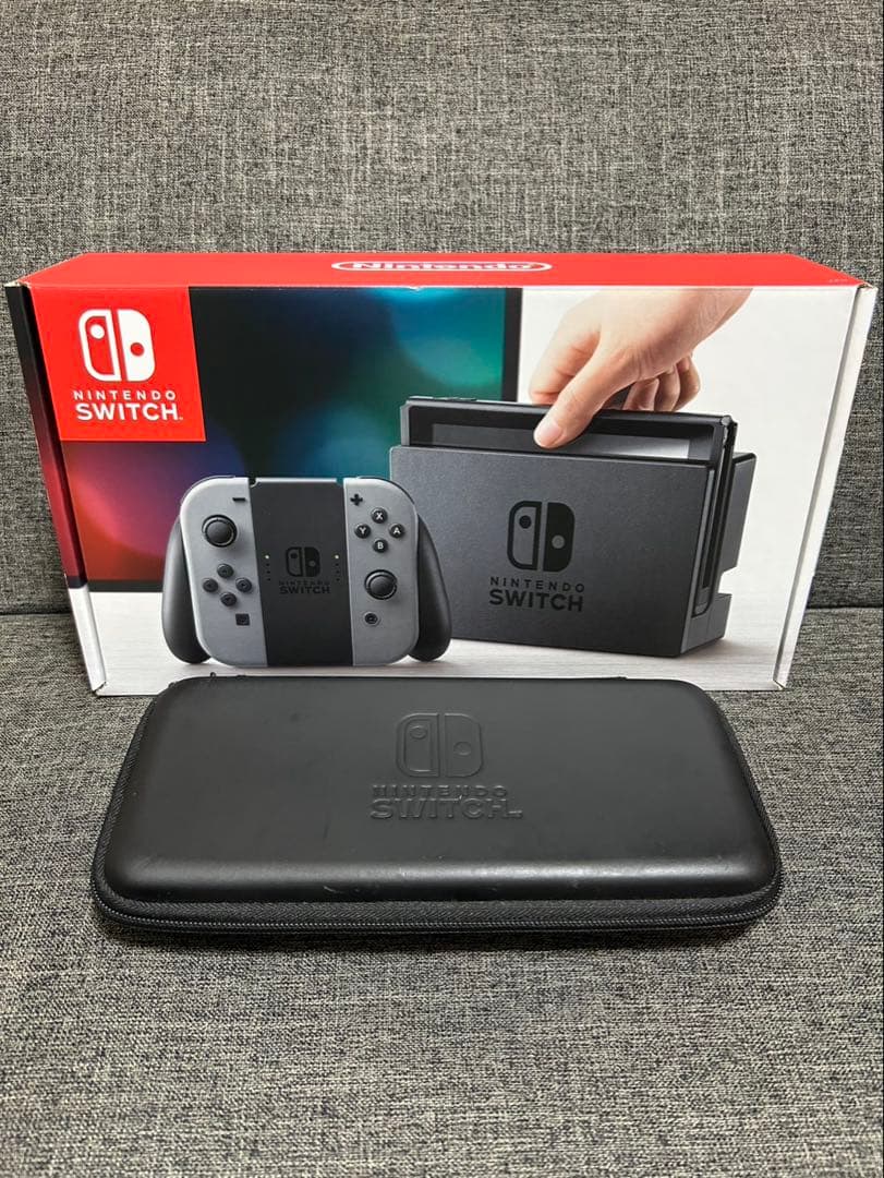 ま*め様 Nintendo Switch 本体　スイッチ　グレー